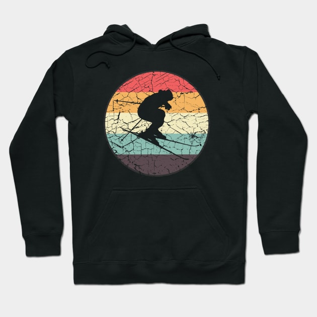 Vintage Skier | 70's Skiing Lovers Hoodie by jpmariano